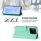 For Redmi 10A Skin Feel Solid Color Leather Phone Case with Lanyard(Mint Green) - 3