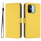 For Redmi 12C / 11A Skin Feel Solid Color Leather Phone Case with Lanyard(Lemon Yellow) - 2