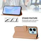 For Redmi 13 4G Global / 13 5G Global Skin Feel Solid Color Leather Phone Case with Lanyard(Nude) - 3