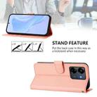 For Redmi 13C 4G Global Skin Feel Solid Color Leather Phone Case with Lanyard(Pink) - 3