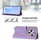 For Redmi 14C 4G Skin Feel Solid Color Leather Phone Case with Lanyard(Lavender Purple) - 3