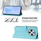 For Redmi 14C 4G Skin Feel Solid Color Leather Phone Case with Lanyard(Sky Blue) - 3