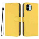 For Redmi A1 4G Global / A2 4G Skin Feel Solid Color Leather Phone Case with Lanyard(Lemon Yellow) - 2