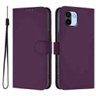 For Redmi A1 4G Global / A2 4G Skin Feel Solid Color Leather Phone Case with Lanyard(Violet) - 2