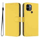 For Redmi A1+ 4G / A2+ Skin Feel Solid Color Leather Phone Case with Lanyard(Lemon Yellow) - 2