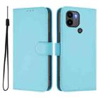 For Redmi A1+ 4G / A2+ Skin Feel Solid Color Leather Phone Case with Lanyard(Sky Blue) - 2