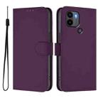 For Redmi A1+ 4G / A2+ Skin Feel Solid Color Leather Phone Case with Lanyard(Violet) - 2