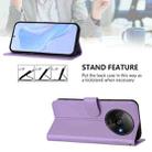 For Redmi A3 4G Global / A3X 4G Skin Feel Solid Color Leather Phone Case with Lanyard(Lavender Purple) - 3