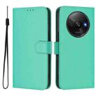 For Redmi A3 4G Global / A3X 4G Skin Feel Solid Color Leather Phone Case with Lanyard(Green) - 2