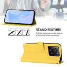 For Redmi K60 Ultra Skin Feel Solid Color Leather Phone Case with Lanyard(Lemon Yellow) - 3