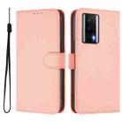 For Redmi K60 / K60 Pro Skin Feel Solid Color Leather Phone Case with Lanyard(Pink) - 2