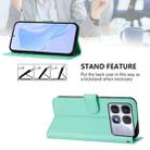 For Redmi K70 Ultra Global Skin Feel Solid Color Leather Phone Case with Lanyard(Mint Green) - 3