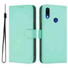 For Redmi Note 7 / 7 Pro / 7S Skin Feel Solid Color Leather Phone Case with Lanyard(Mint Green) - 2