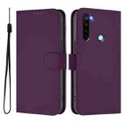 For Redmi Note 8 Skin Feel Solid Color Leather Phone Case with Lanyard(Violet) - 2