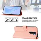For Redmi Note 8 Pro Skin Feel Solid Color Leather Phone Case with Lanyard(Pink) - 3