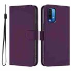 For Redmi 9 Power / 9T Global Skin Feel Solid Color Leather Phone Case with Lanyard(Violet) - 2