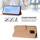 For Redmi Note 9 Pro 4G / 9S 4G Skin Feel Solid Color Leather Phone Case with Lanyard(Nude) - 3