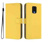 For Redmi Note 9 Pro 4G / 9S 4G Skin Feel Solid Color Leather Phone Case with Lanyard(Lemon Yellow) - 2