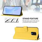 For Redmi Note 9 Pro 4G / 9S 4G Skin Feel Solid Color Leather Phone Case with Lanyard(Lemon Yellow) - 3