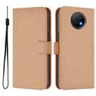 For Redmi Note 9T Global Skin Feel Solid Color Leather Phone Case with Lanyard(Nude) - 2