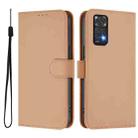 For Redmi Note 11 4G Global Skin Feel Solid Color Leather Phone Case with Lanyard(Nude) - 2