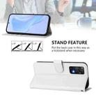 For Redmi Note 11 Pro 4G Global Skin Feel Solid Color Leather Phone Case with Lanyard(White) - 3