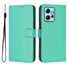 For Redmi Note 12 4G Global Skin Feel Solid Color Leather Phone Case with Lanyard(Green) - 2