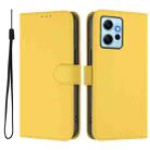 For Redmi Note 12 4G Global Skin Feel Solid Color Leather Phone Case with Lanyard(Lemon Yellow) - 2