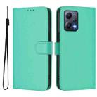 For Redmi Note 12 5G Global Skin Feel Solid Color Leather Phone Case with Lanyard(Green) - 2