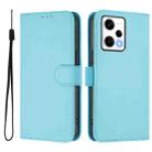 For Redmi Note 12 Pro Speed Skin Feel Solid Color Leather Phone Case with Lanyard(Sky Blue) - 2