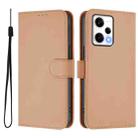 For Redmi Note 12 Explorer Skin Feel Solid Color Leather Phone Case with Lanyard(Nude) - 2