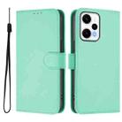 For Redmi Note 12 Turbo 5G Skin Feel Solid Color Leather Phone Case with Lanyard(Mint Green) - 2