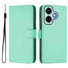 For Redmi Note 13 4G Global Skin Feel Solid Color Leather Phone Case with Lanyard(Mint Green) - 2