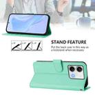 For Redmi Note 13 5G Global Skin Feel Solid Color Leather Phone Case with Lanyard(Mint Green) - 3