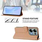 For Redmi Note 13 Pro 4G Global Skin Feel Solid Color Leather Phone Case with Lanyard(Nude) - 3