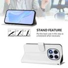 For Redmi Note 14 Pro 5G / 14 Pro+ 5G Skin Feel Solid Color Leather Phone Case with Lanyard(White) - 3