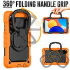 For Xiaomi Redmi Pad SE 8.7 2024 D Type Silicone Hybrid PC Tablet Case with Handle Holder(Orange) - 2