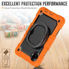 For Xiaomi Redmi Pad SE 8.7 2024 D Type Silicone Hybrid PC Tablet Case with Handle Holder(Orange) - 3