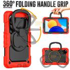For Xiaomi Redmi Pad SE 8.7 2024 D Type Silicone Hybrid PC Tablet Case with Handle Holder(Red) - 2