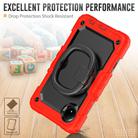 For Xiaomi Redmi Pad SE 8.7 2024 D Type Silicone Hybrid PC Tablet Case with Handle Holder(Red) - 3