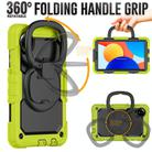 For Xiaomi Redmi Pad SE 8.7 2024 D Type Silicone Hybrid PC Tablet Case with Handle Holder(Yellow Green) - 2