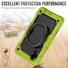 For Xiaomi Redmi Pad SE 8.7 2024 D Type Silicone Hybrid PC Tablet Case with Handle Holder(Yellow Green) - 3