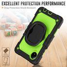 For Xiaomi Redmi Pad SE 8.7 2024 D Type Silicone Hybrid PC Tablet Case with Handle Holder(Yellow Green PC) - 3