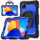 For Xiaomi Redmi Pad SE 8.7 2024 D Type Silicone Hybrid PC Tablet Case with Handle Holder(Blue PC) - 1