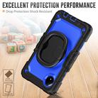 For Xiaomi Redmi Pad SE 8.7 2024 D Type Silicone Hybrid PC Tablet Case with Handle Holder(Blue PC) - 3