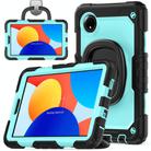 For Xiaomi Redmi Pad SE 8.7 2024 D Type Silicone Hybrid PC Tablet Case with Handle Holder(Light Blue PC) - 1