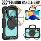 For Xiaomi Redmi Pad SE 8.7 2024 D Type Silicone Hybrid PC Tablet Case with Handle Holder(Light Blue PC) - 2