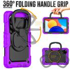 For Xiaomi Redmi Pad SE 8.7 2024 D Type Silicone Hybrid PC Tablet Case with Handle Holder(Purple) - 2
