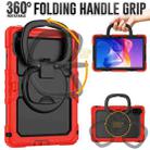For Xiaomi Redmi Pad 2 D Type Silicone Hybrid PC Tablet Case with Handle Holder(Red) - 3
