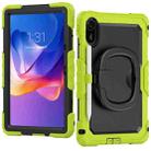 For Xiaomi Redmi Pad 2 D Type Silicone Hybrid PC Tablet Case with Handle Holder(Yellow Green) - 2